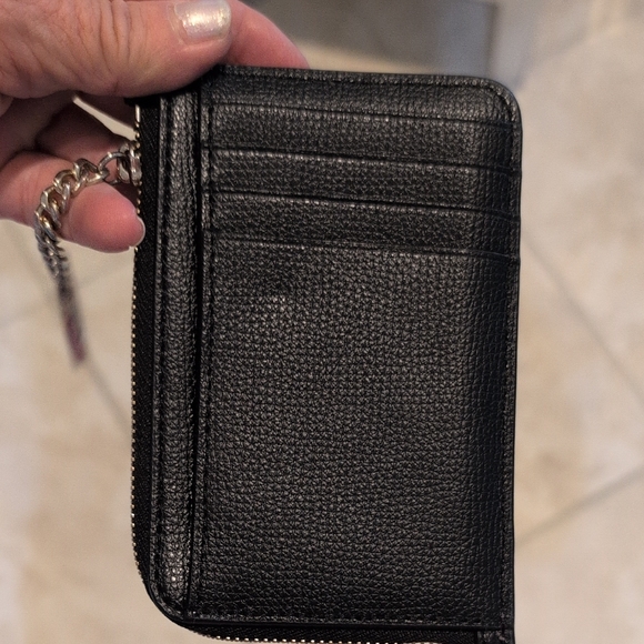 Kate Spade Black Leather Zip Card Holder - Picture 4 of 6